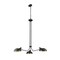 Z-Lite Bellamy Chandelier, 3-Light, 46 In.W x 46 In.L x 8.25 In.H, Matte Black/Matte Black Outer 1942-3MB - alternate 4
